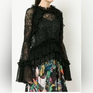 Romance was born hocus pocus lace blouse